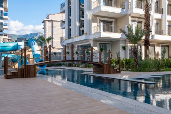 Alanya'nın Yeni Elit Bir Konut Kompleksinde 1+1 Mobilyalı Kiralık Daire