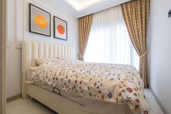 Alanya'nın Yeni Elit Bir Konut Kompleksinde 1+1 Mobilyalı Kiralık Daire