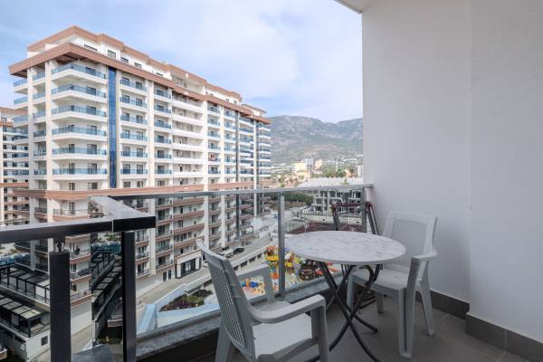 Mahmutlar Sirenity Residence sitesinde kiralık 1+1 eşyalı daire, Alanya