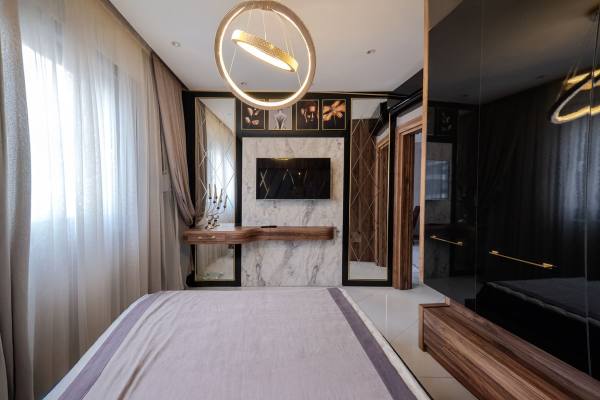 Mahmutlar Sirenity Residence sitesinde kiralık 1+1 eşyalı daire, Alanya