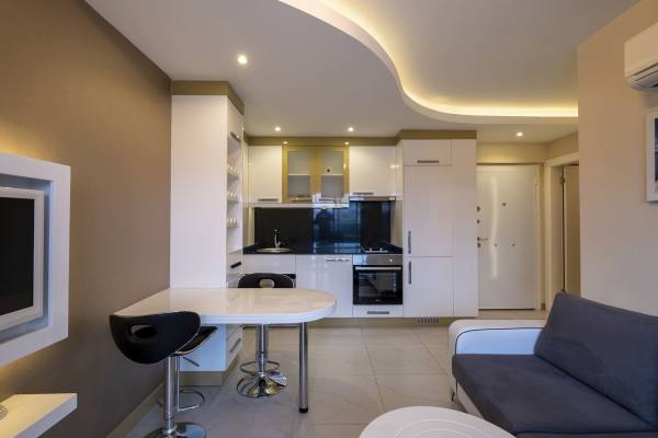 Alanya'da Kleopatra plajına 900 m Eşyalı Kiralık Daire