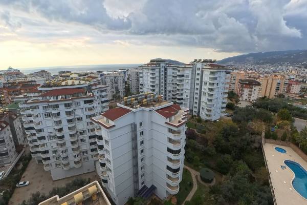 Spacious 2+1 Furnished Apartment with Sea View in Tosmur, Alanya