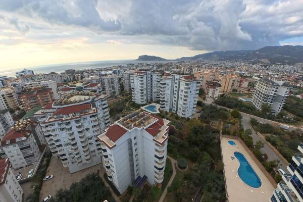 Spacious 2+1 Furnished Apartment with Sea View in Tosmur, Alanya