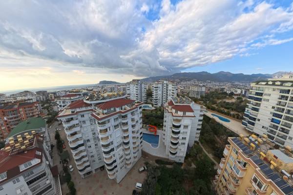Spacious 2+1 Furnished Apartment with Sea View in Tosmur, Alanya