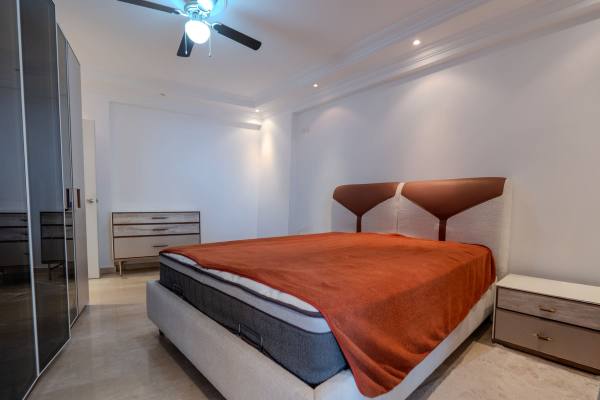 Spacious 2+1 Furnished Apartment with Sea View in Tosmur, Alanya