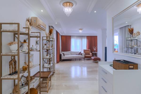 Spacious 2+1 Furnished Apartment with Sea View in Tosmur, Alanya