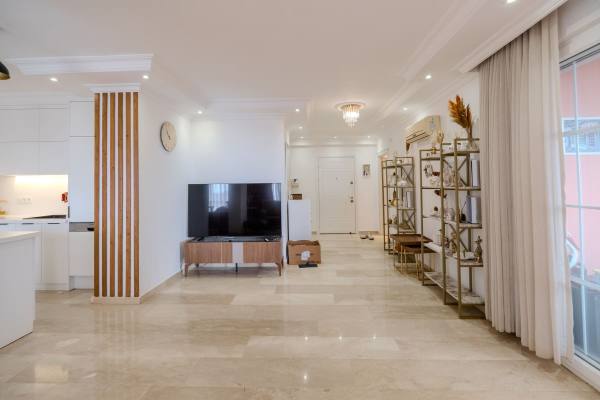 Spacious 2+1 Furnished Apartment with Sea View in Tosmur, Alanya