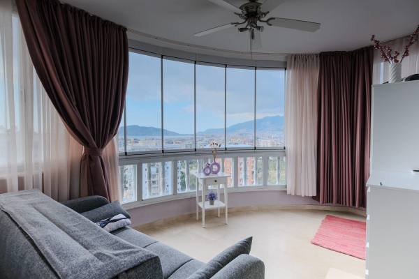 Spacious 2+1 Furnished Apartment with Sea View in Tosmur, Alanya