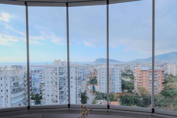 Spacious 2+1 Furnished Apartment with Sea View in Tosmur, Alanya