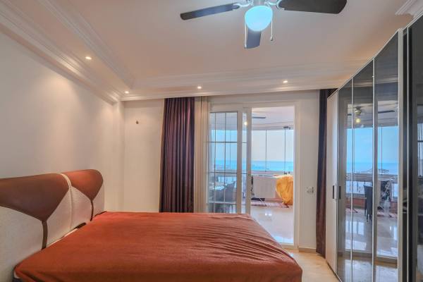 Spacious 2+1 Furnished Apartment with Sea View in Tosmur, Alanya