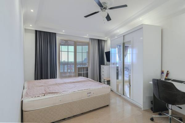 Spacious 2+1 Furnished Apartment with Sea View in Tosmur, Alanya