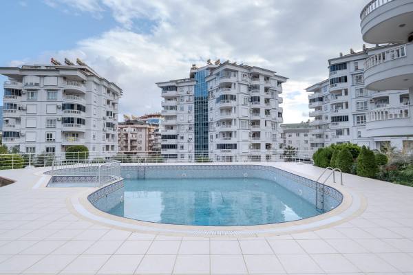 Spacious 2+1 Furnished Apartment with Sea View in Tosmur, Alanya