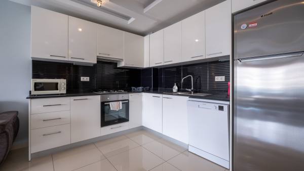 Alanyanın Merkez Bölgesi Cikcilli Mahallesi Crystal Park 2 Sitesinde Uzun Dönem Kiralık