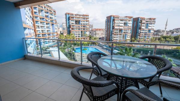 Alanyanın Merkez Bölgesi Cikcilli Mahallesi Crystal Park 2 Sitesinde Uzun Dönem Kiralık