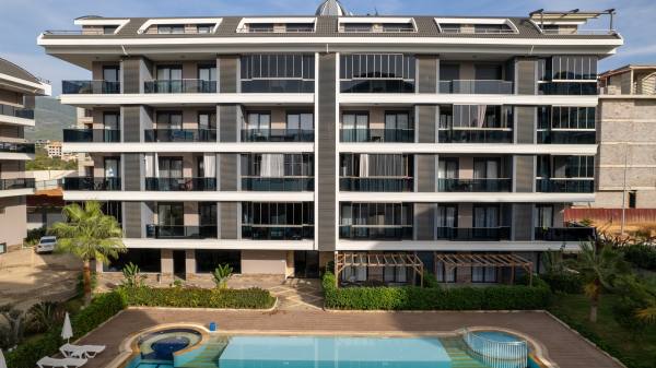 Alanya'da Flora Garden Residence'ta Uzun Dönem Kiralık Daire