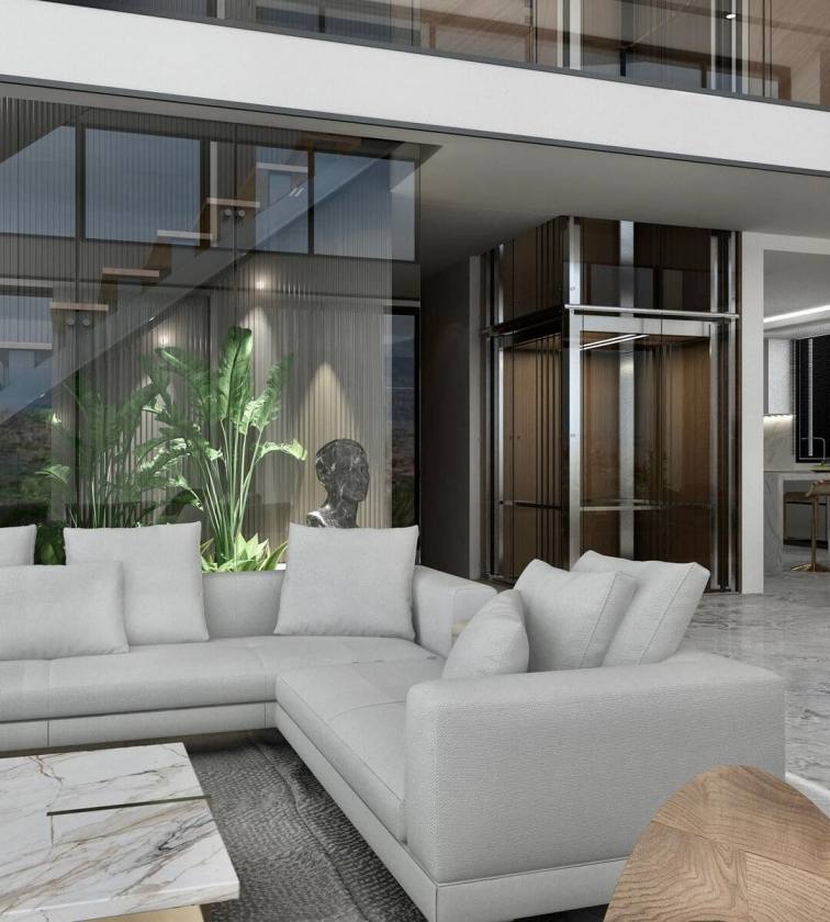 Alanya Tepe Mahallesi'nde Deniz, Kale ve Şehir Manzaralı Müstakil Villa