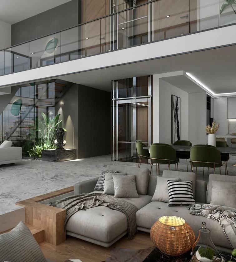 Alanya Tepe Mahallesi'nde Deniz, Kale ve Şehir Manzaralı Müstakil Villa