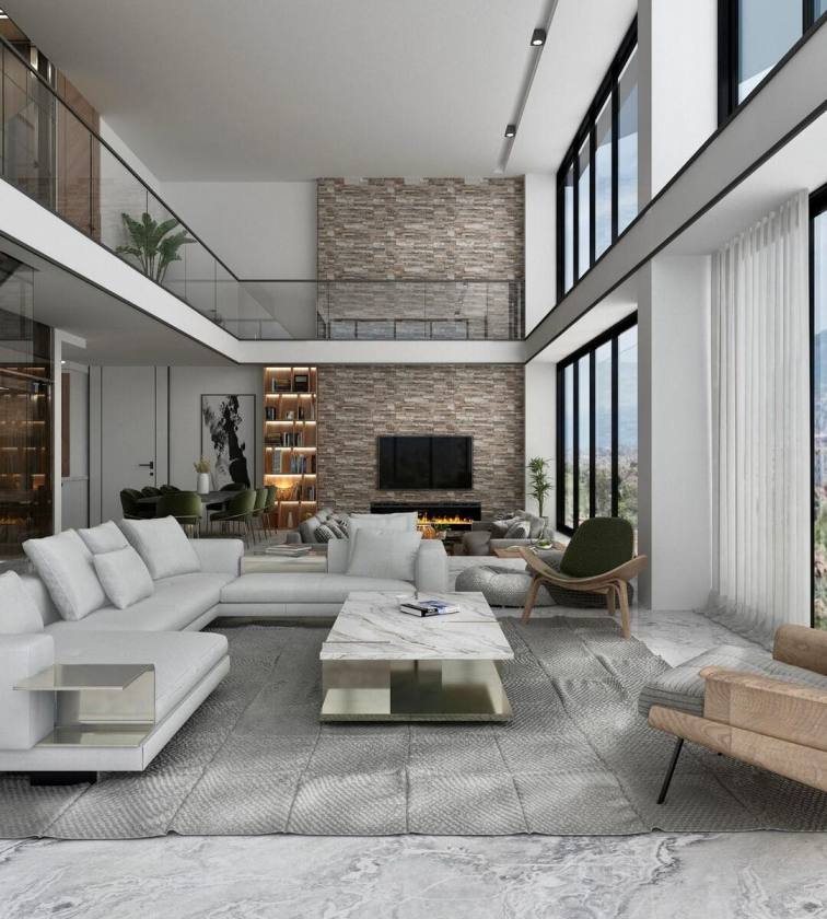 Alanya Tepe Mahallesi'nde Deniz, Kale ve Şehir Manzaralı Müstakil Villa