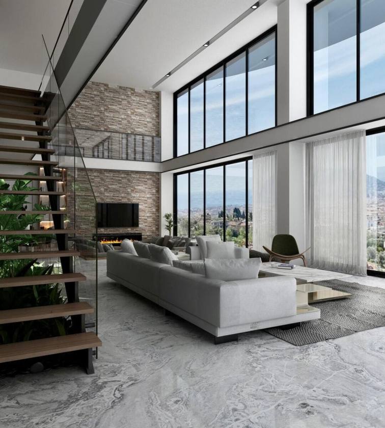 Alanya Tepe Mahallesi'nde Deniz, Kale ve Şehir Manzaralı Müstakil Villa