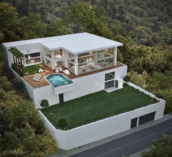 Alanya Tepe Mahallesi'nde Deniz, Kale ve Şehir Manzaralı Müstakil Villa