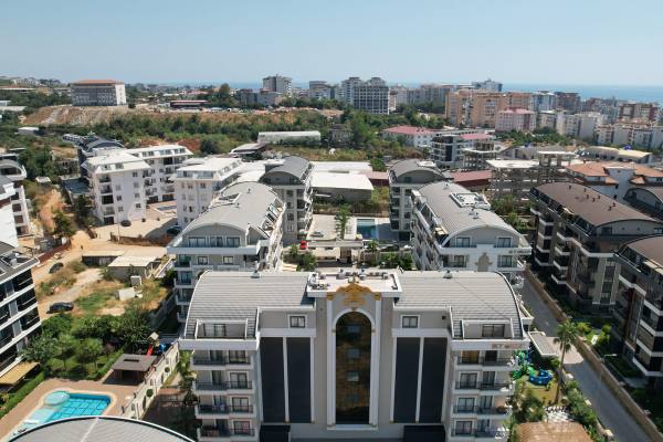 Alanya, Oba Voyage Deluxe Sitesinde Satılık 1+1 Yatırımlık Daire