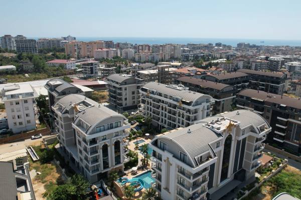 Alanya, Oba Voyage Deluxe Sitesinde Satılık 1+1 Yatırımlık Daire