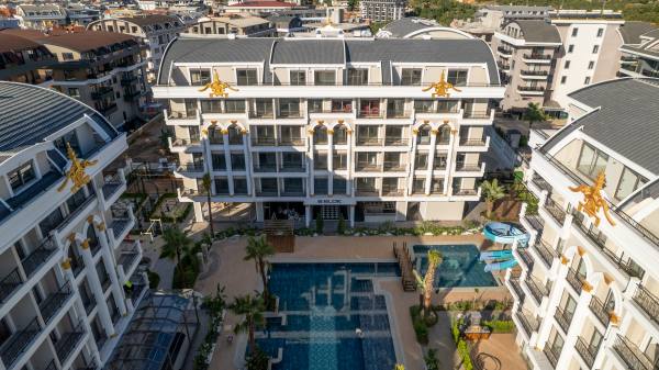 Alanya, Oba Voyage Deluxe Sitesinde Satılık 1+1 Yatırımlık Daire