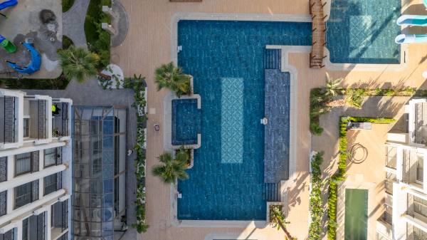 Alanya, Oba Voyage Deluxe Sitesinde Satılık 1+1 Yatırımlık Daire