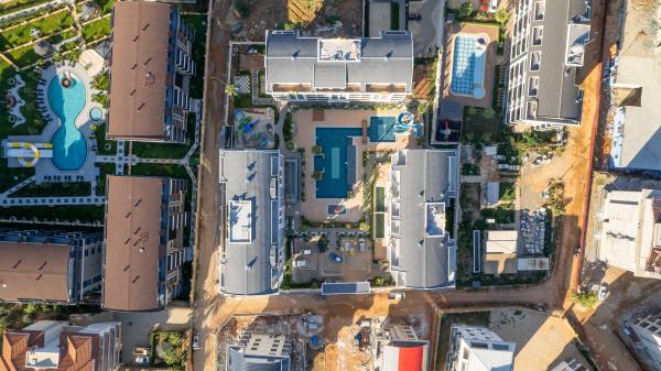 Alanya, Oba Voyage Deluxe Sitesinde Satılık 1+1 Yatırımlık Daire