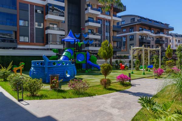 Alanya, Oba Voyage Deluxe Sitesinde Satılık 1+1 Yatırımlık Daire