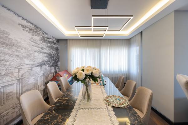 2+1 Apartment for Sale in Cikcilli, 900 Meters from the Sea | Separate Kitchen