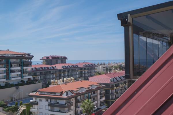 Kestel, Alanya’da Deniz Manzaralı Geniş 3+1 Dubleks