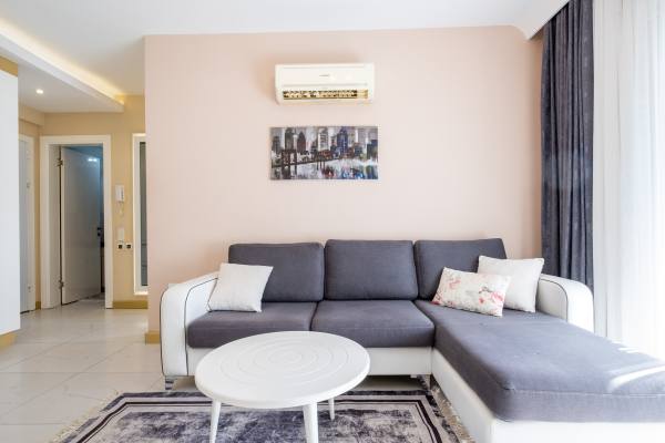 Alanya Kızlarpınarı Mahallesinde Uzun Dönem Kiralık 1+1 Eşyalı Daire